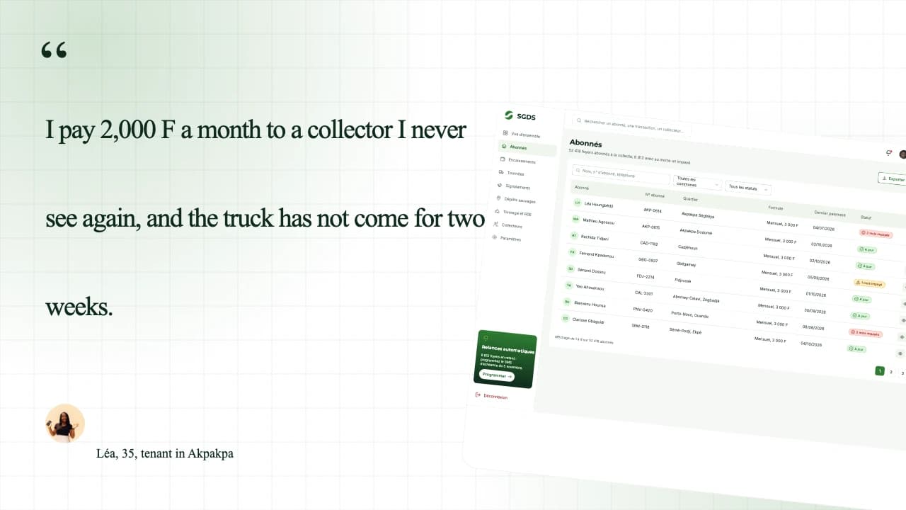 nokoue-propre-waste-collection-platform-ui-ux-case-study visual 3