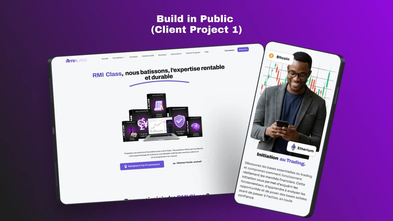 RMI Class : UI/UX Redesign for an Educational Platform