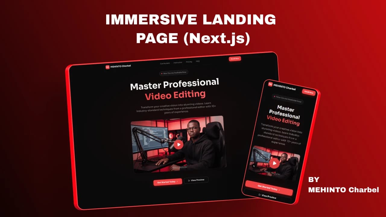 Davinci Resolve Course Landing Page (Next.js)